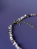 CHOCKER Z KAMIENI NATURALNYCH AMETYST
