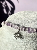 CHOCKER Z KAMIENI NATURALNYCH AMETYST