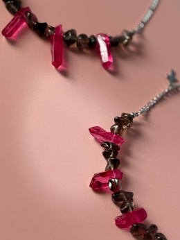 CHOCKER Z KWARCEM DYMNYM