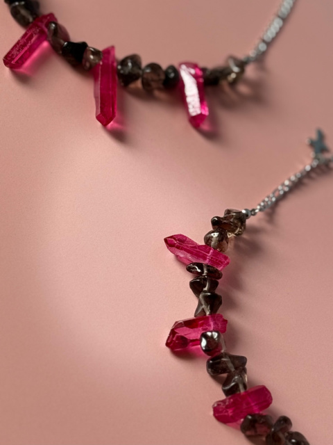 CHOCKER Z KWARCEM DYMNYM